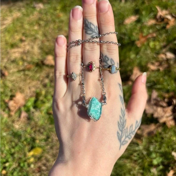 Amazonite interchangeable necklace - Picture 2 of 4